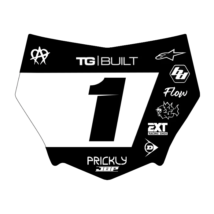 Motocuts Plate Decal