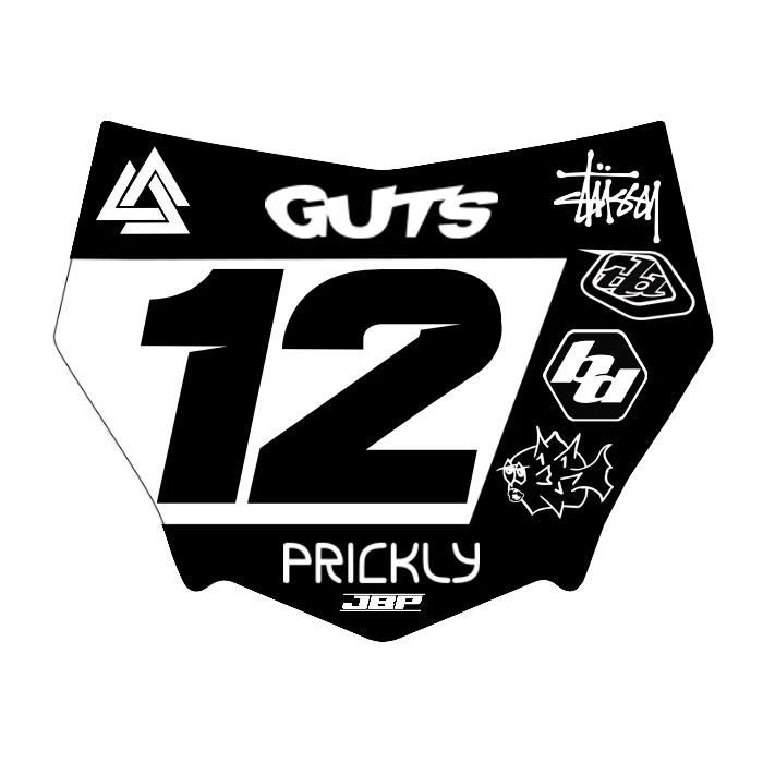 Motocuts Plate Decal