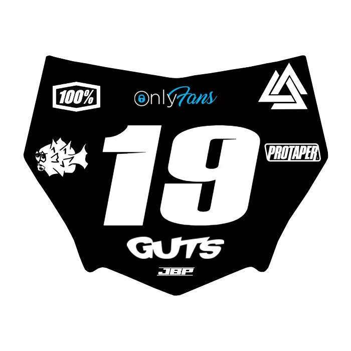 Motocuts Plate Decal