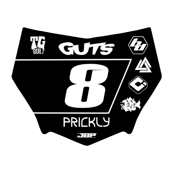 Motocuts Plate Decal