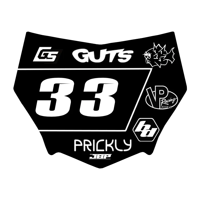 Motocuts Plate Decal
