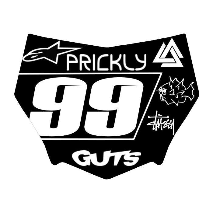 Motocuts Plate Decal