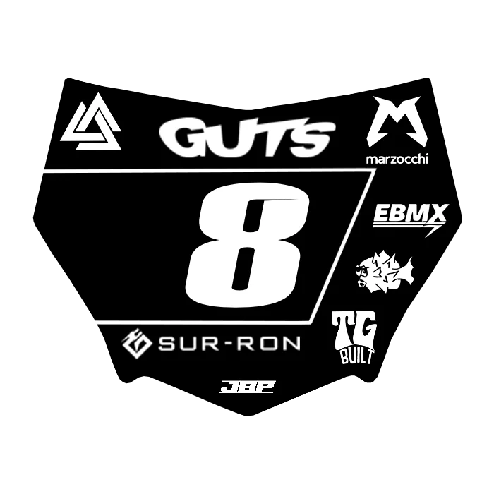 Motocuts Plate Decal