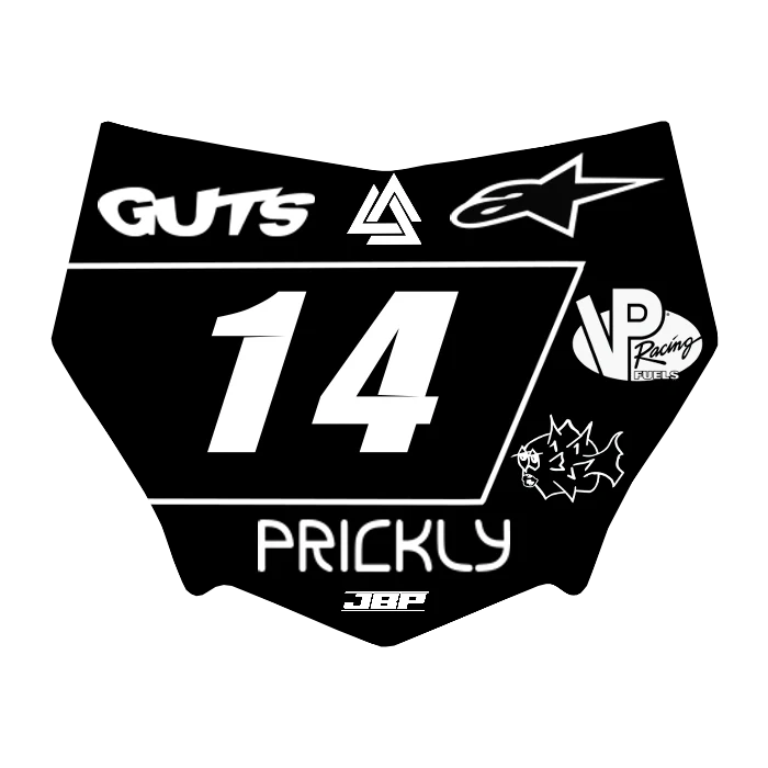 Motocuts Plate Decal