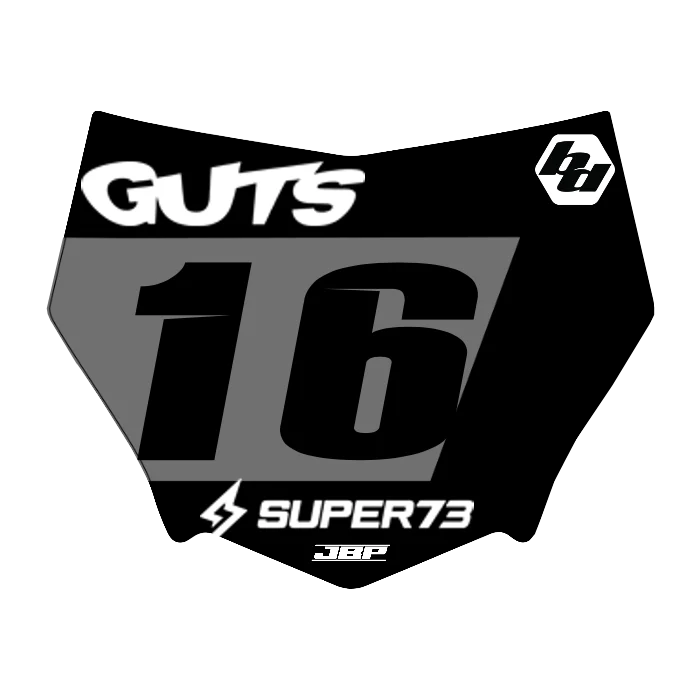 Motocuts Plate Decal