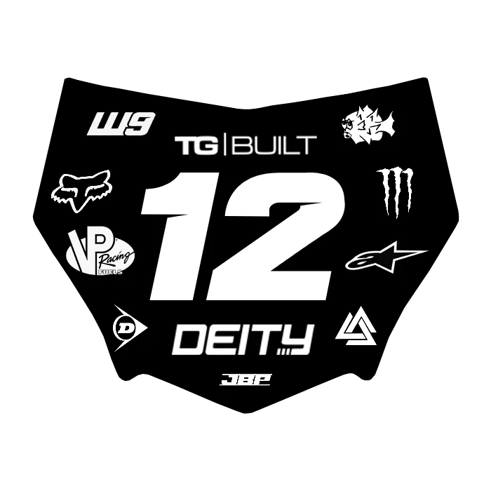 Motocuts Plate Decal