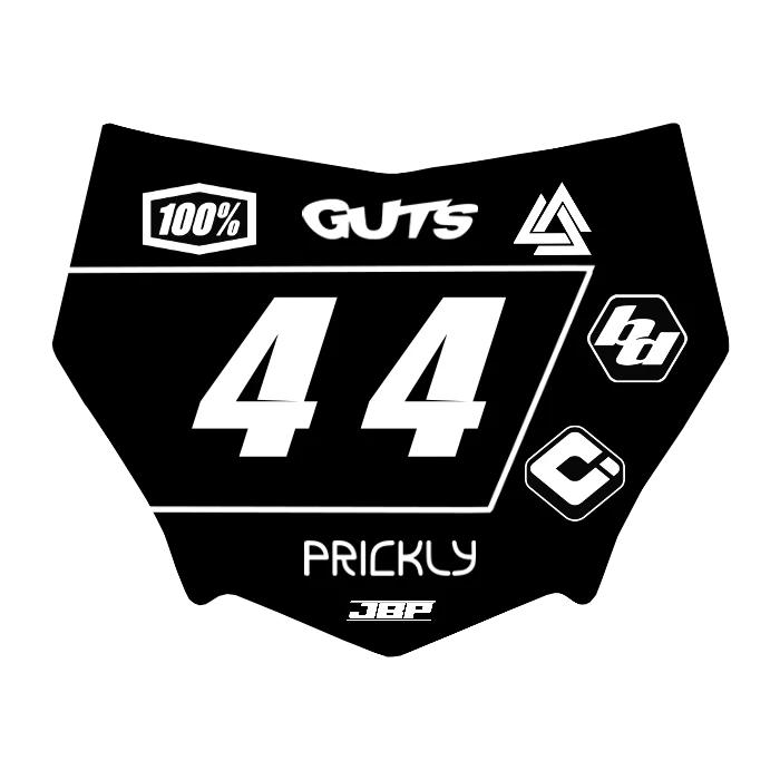 Motocuts Plate Decal