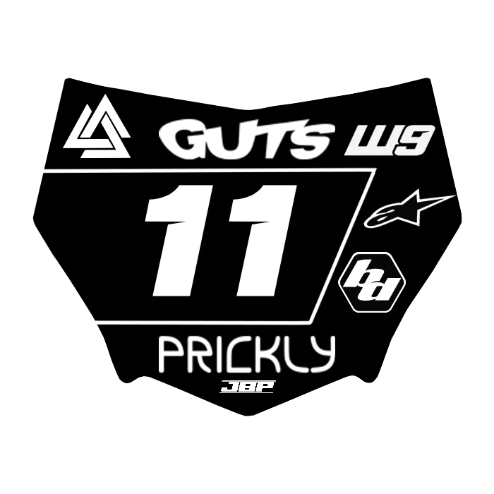 Motocuts Plate Decal