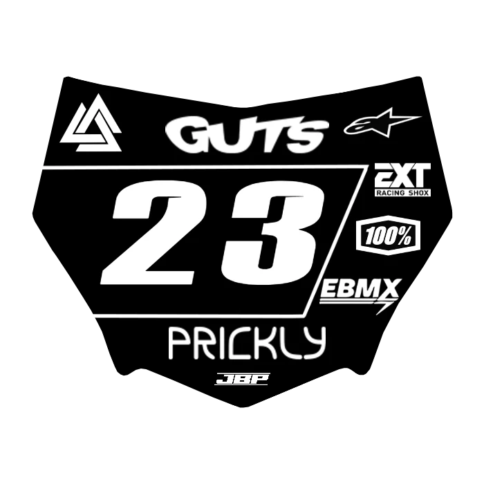 Motocuts Plate Decal