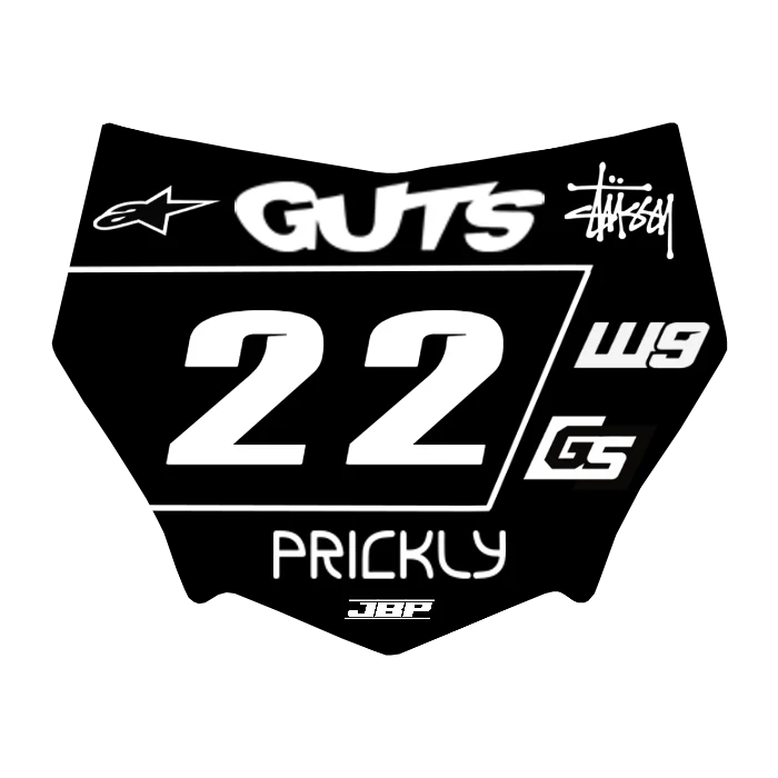 Motocuts Plate Decal