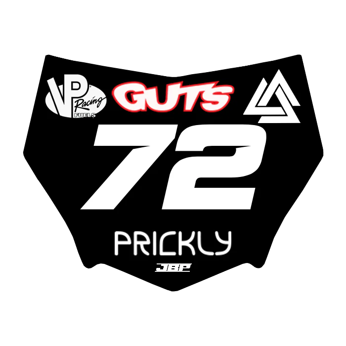 Motocuts Plate Decal