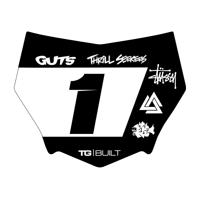 Motocuts Plate Decal