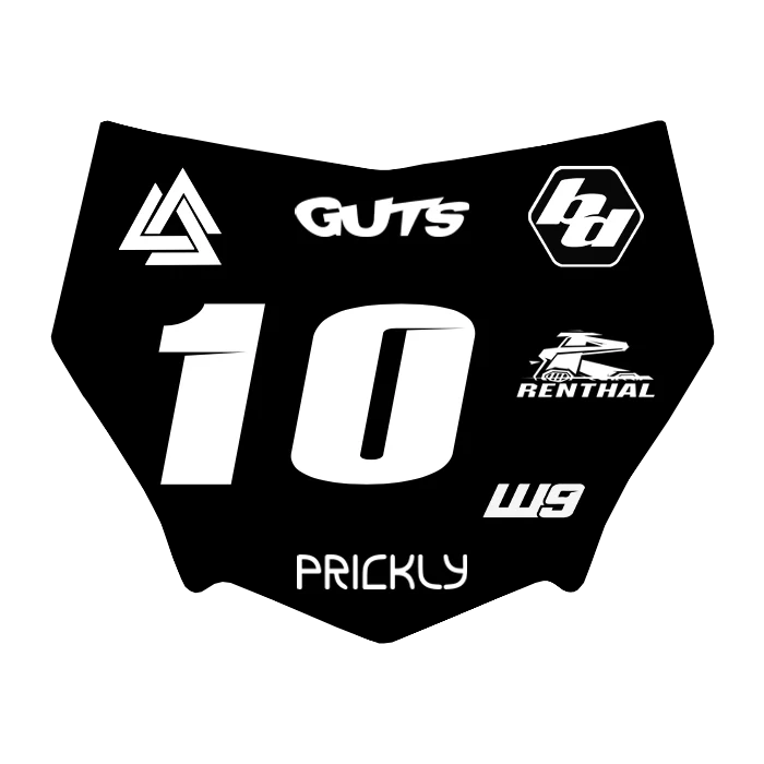 Motocuts Plate Decal