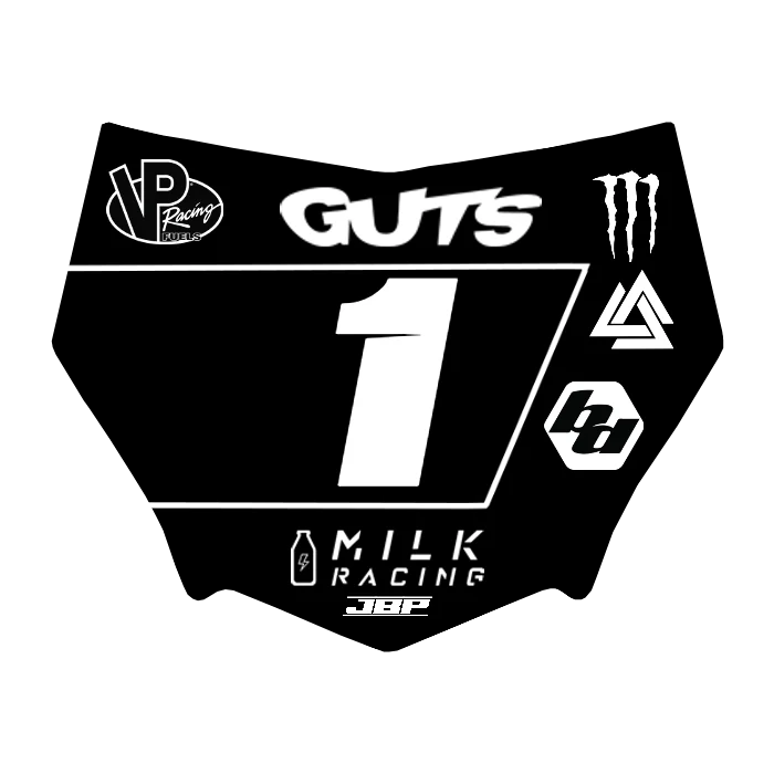 Motocuts Plate Decal