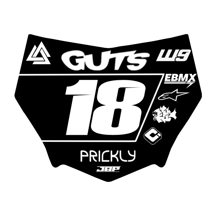 Motocuts Plate Decal