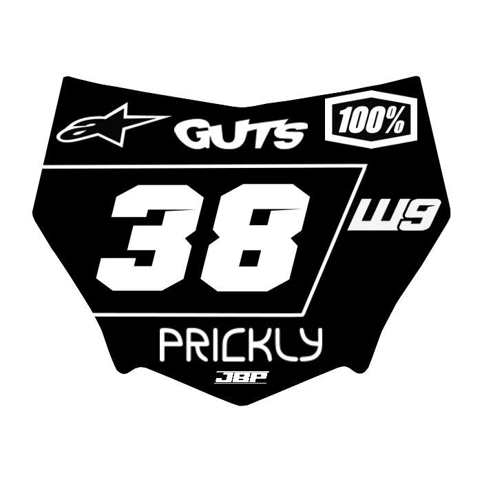 Motocuts Plate Decal